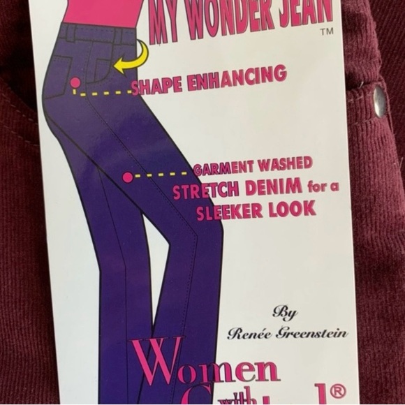 Women With Control Corduroy Jeans Sz 12 - Picture 3 of 5